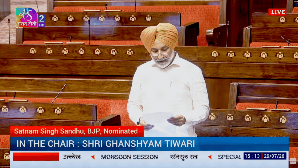 MP Satnam Singh Sandhu Raises the Issue of Flooding and Silt Accumulation in Bhakra Dam and Gobind Sagar
