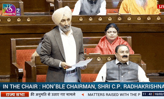 MP Satnam Singh Sandhu regarding New Flights from Chandigarh Airport